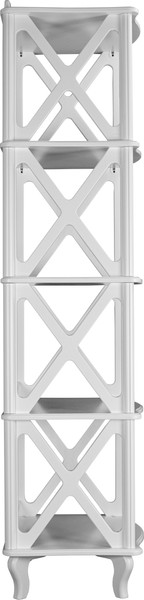 Изображение товара Стеллаж Мебелик Джульетта 4 уровня (молочный дуб)