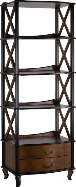 Изображение товара Стеллаж Мебелик Джульетта-4 широкая (орех)