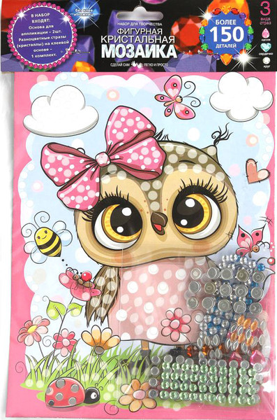 Изображение товара Набор алмазной вышивки MultiArt Кристальная мозаика Сова / CRYST-114763