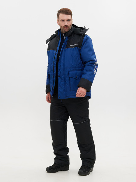 Изображение товара Костюм для охоты и рыбалки Huntsman Полюс -40°C (р.48-50/170-176, синий/черный)