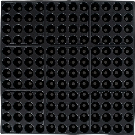 Изображение товара Набор кассет для рассады GreenTerra 0.8мм / 144-Ф (10шт, гидропоника)