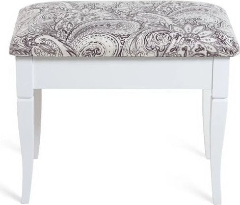 Изображение товара Банкетка Мебелик Ретро М с ящиком (белый/меркурий)