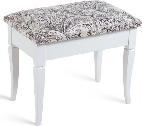 Изображение товара Банкетка Мебелик Ретро М с ящиком (белый/меркурий)