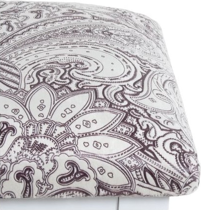 Изображение товара Банкетка Мебелик Ретро М с ящиком (белый/меркурий)