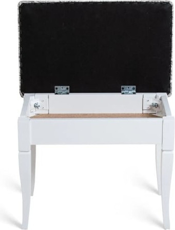 Изображение товара Банкетка Мебелик Ретро М с ящиком (белый/меркурий)