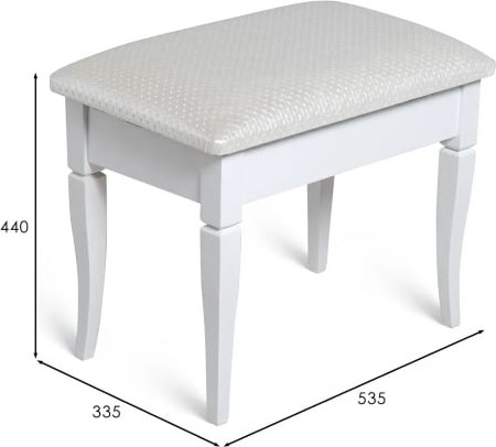 Изображение товара Банкетка Мебелик Ретро М с ящиком (белый/экокожа белый)