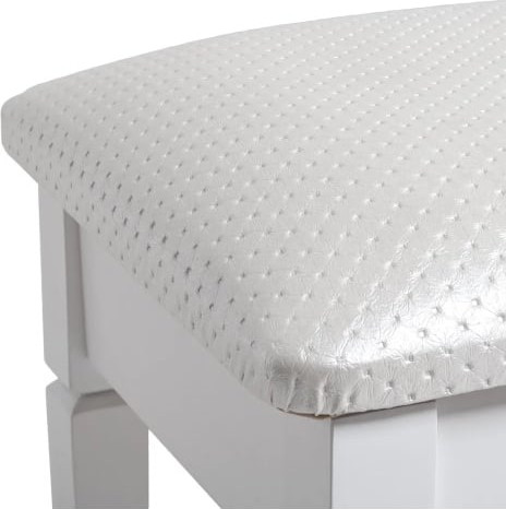 Изображение товара Банкетка Мебелик Ретро М с ящиком (белый/экокожа белый)