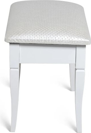 Изображение товара Банкетка Мебелик Ретро М с ящиком (белый/экокожа белый)