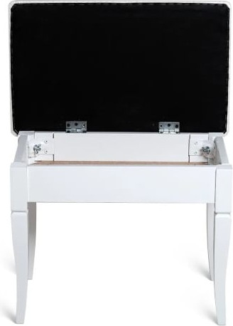 Изображение товара Банкетка Мебелик Ретро М с ящиком (белый/экокожа белый)