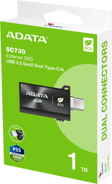 Изображение товара SSD диск A-data SC730 USB3.2 Gen2 1TB (SC730-1T-CACTI)