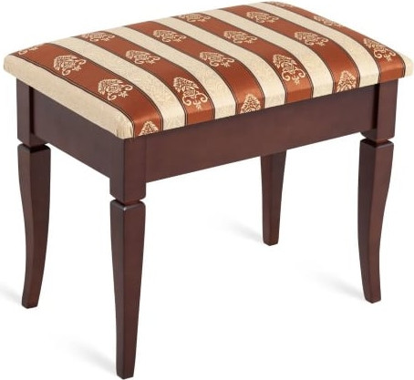 Изображение товара Банкетка Мебелик Ретро М с ящиком (средне-коричневый/полоса коричневая)