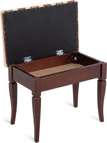 Изображение товара Банкетка Мебелик Ретро М с ящиком (средне-коричневый/полоса коричневая)