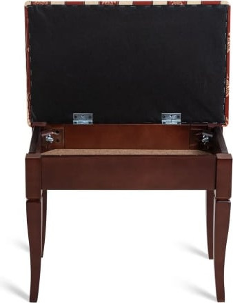 Изображение товара Банкетка Мебелик Ретро М с ящиком (средне-коричневый/полоса бордо)