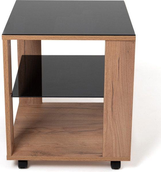 Изображение товара Журнальный столик Мебелик BeautyStyle 6 (дуб крафт золотой/стекло черное)