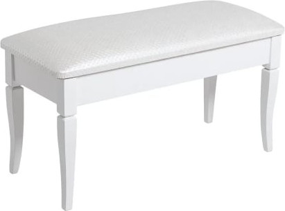 Изображение товара Банкетка Мебелик Вивальди М с ящиком (белый/экокожа белый)