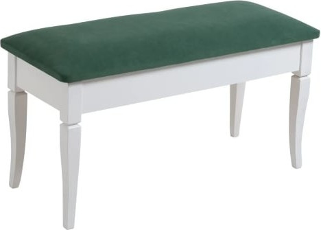 Изображение товара Банкетка Мебелик Вивальди М с ящиком (белый/зеленый)