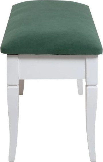 Изображение товара Банкетка Мебелик Вивальди М с ящиком (белый/зеленый)