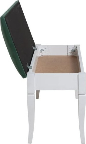 Изображение товара Банкетка Мебелик Вивальди М с ящиком (белый/зеленый)