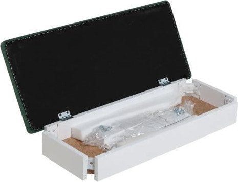 Изображение товара Банкетка Мебелик Вивальди М с ящиком (белый/зеленый)