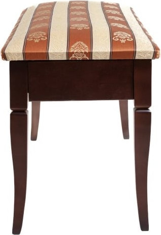 Изображение товара Банкетка Мебелик Вивальди М с ящиком (средне-коричневый/полоса коричневая)