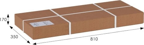 Изображение товара Банкетка Мебелик Вивальди М с ящиком (средне-коричневый/полоса коричневая)