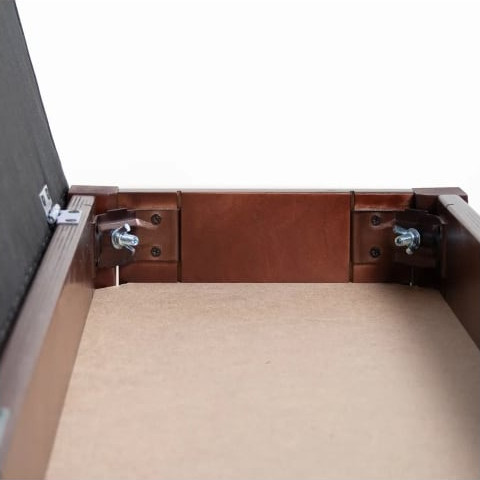 Изображение товара Банкетка Мебелик Вивальди М с ящиком (средне-коричневый/полоса коричневая)