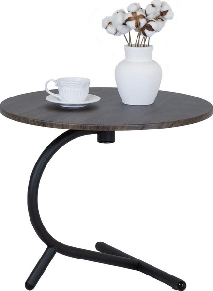 Изображение товара Журнальный столик Мебелик Дуэт 14 (дуб маррон/черный)