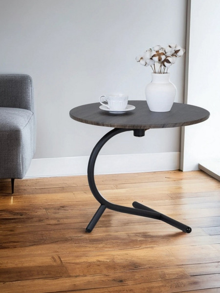 Изображение товара Журнальный столик Мебелик Дуэт 14 (дуб маррон/черный)