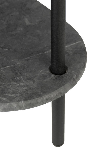 Изображение товара Журнальный столик Мебелик МеталлАрт М036 (черный мрамор/черный)
