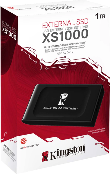 Изображение товара Внешний жесткий диск Kingston XS1000 USB3.2 Gen2 1TB SXS1000/1000GA