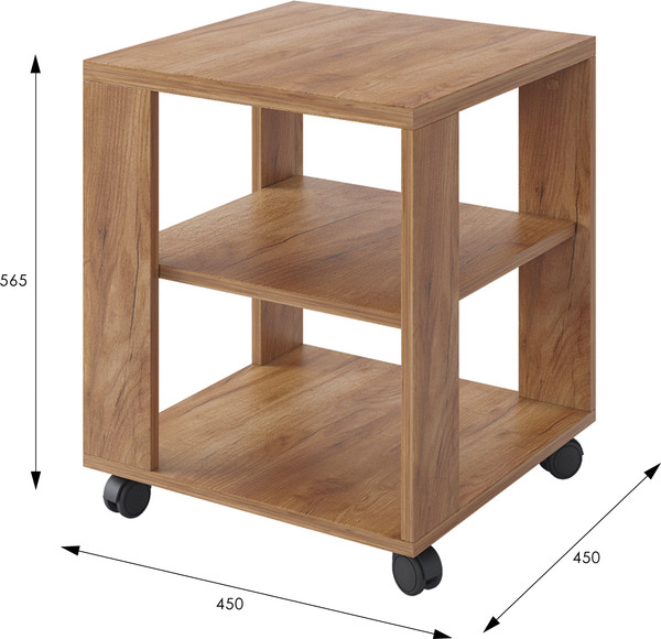 Изображение товара Журнальный столик Мебелик BeautyStyle 6 (дуб крафт золотой/без стекла)