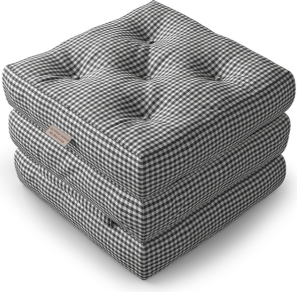 Изображение товара Бескаркасный пуф-трансформер Мебелик Футон C (ткань Black)