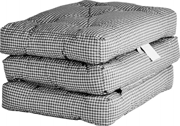 Изображение товара Бескаркасный пуф-трансформер Мебелик Футон C (ткань Black)