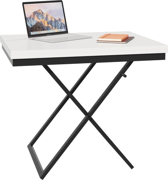Изображение товара Стол-трансформер Мебелик Манхэттен (белый/черный)