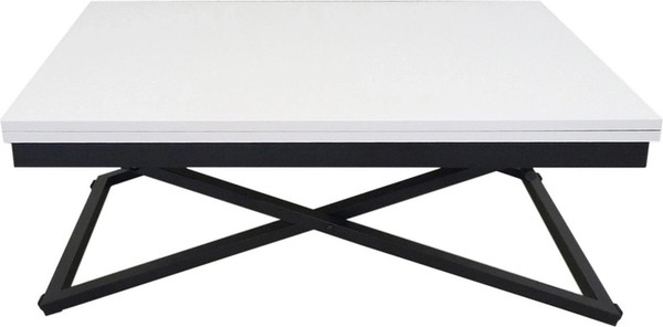 Изображение товара Стол-трансформер Мебелик Манхэттен (белый/черный)