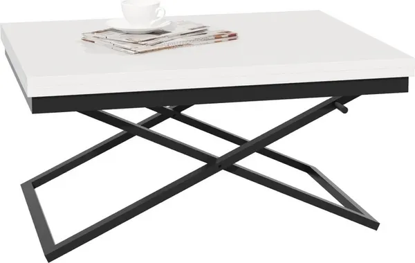 Изображение товара Стол-трансформер Мебелик Манхэттен (белый/черный)