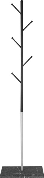 Изображение товара Вешалка для одежды Мебелик Пико 8 (черный/металлик/торос графит софт)