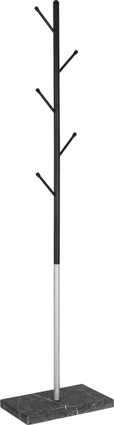 Изображение товара Вешалка для одежды Мебелик Пико 8 (черный/металлик/торос графит софт)