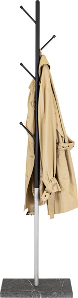 Изображение товара Вешалка для одежды Мебелик Пико 8 (черный/металлик/торос графит софт)