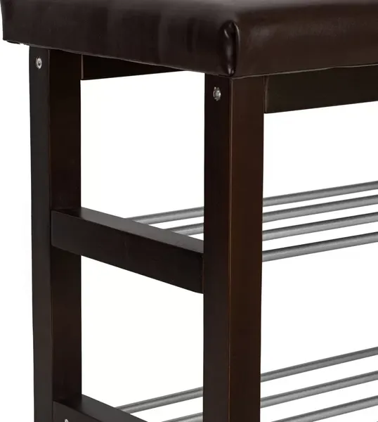 Изображение товара Банкетка Мебелик BeautyStyle 4 (темно-коричневый/экокожа коричневый)