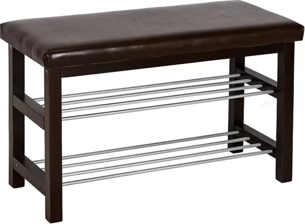 Изображение товара Банкетка Мебелик BeautyStyle 4 (темно-коричневый/экокожа коричневый)