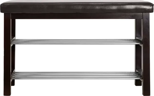 Изображение товара Банкетка Мебелик BeautyStyle 4 (темно-коричневый/экокожа коричневый)