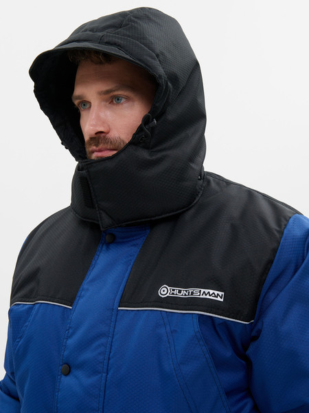 Изображение товара Костюм для охоты и рыбалки Huntsman Полюс -40°C (р.68-70/182-188, синий/черный)