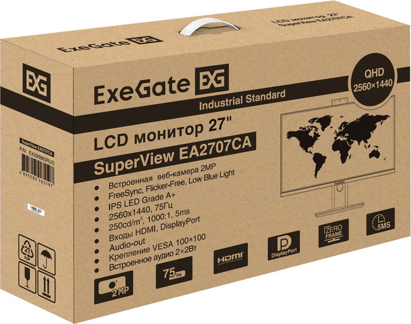 Изображение товара Монитор ExeGate SuperView EA2707CA (EX298883RUS)