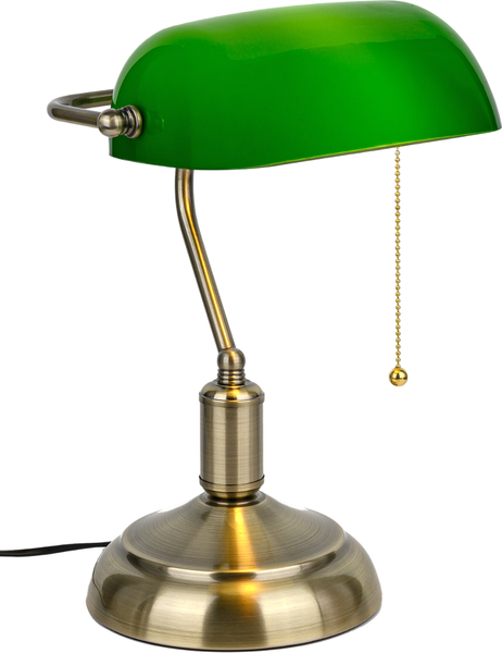 Изображение товара Настольная лампа ArtStyle HT-117ABG (латунь/зеленый)