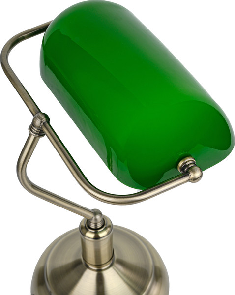 Изображение товара Настольная лампа ArtStyle HT-117ABG (латунь/зеленый)