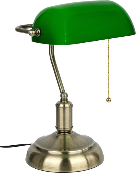 Изображение товара Настольная лампа ArtStyle HT-117ABG (латунь/зеленый)