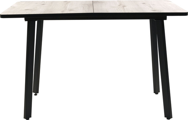 Изображение товара Обеденный стол ВВР Миллер пластик 120-160x80 (бискайская сосна/черный №3)