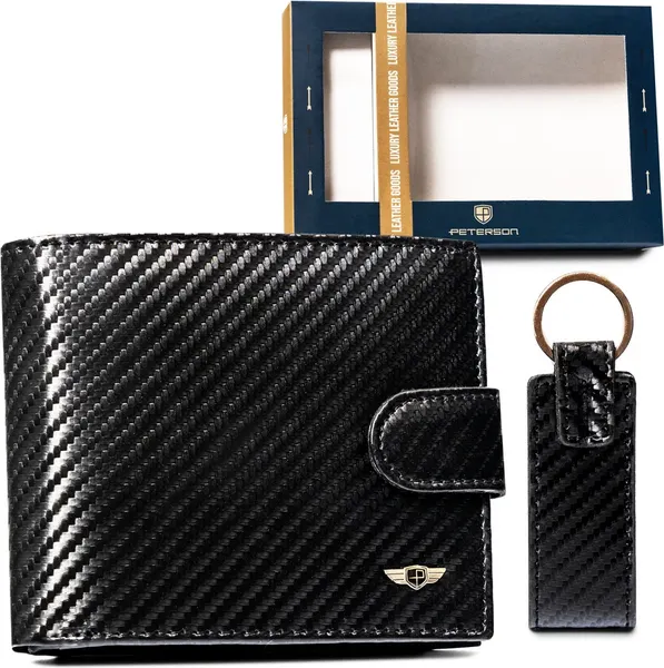 Изображение товара Портмоне Peterson С брелком для ключей / PTN PK5-N992L (черный)