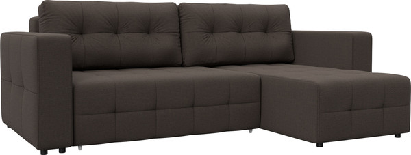 Изображение товара Диван угловой Лига Диванов Лига-075 универсальный / 130005 (рогожка амур 05 коричневый)